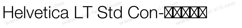 Helvetica LT Std Con字体转换